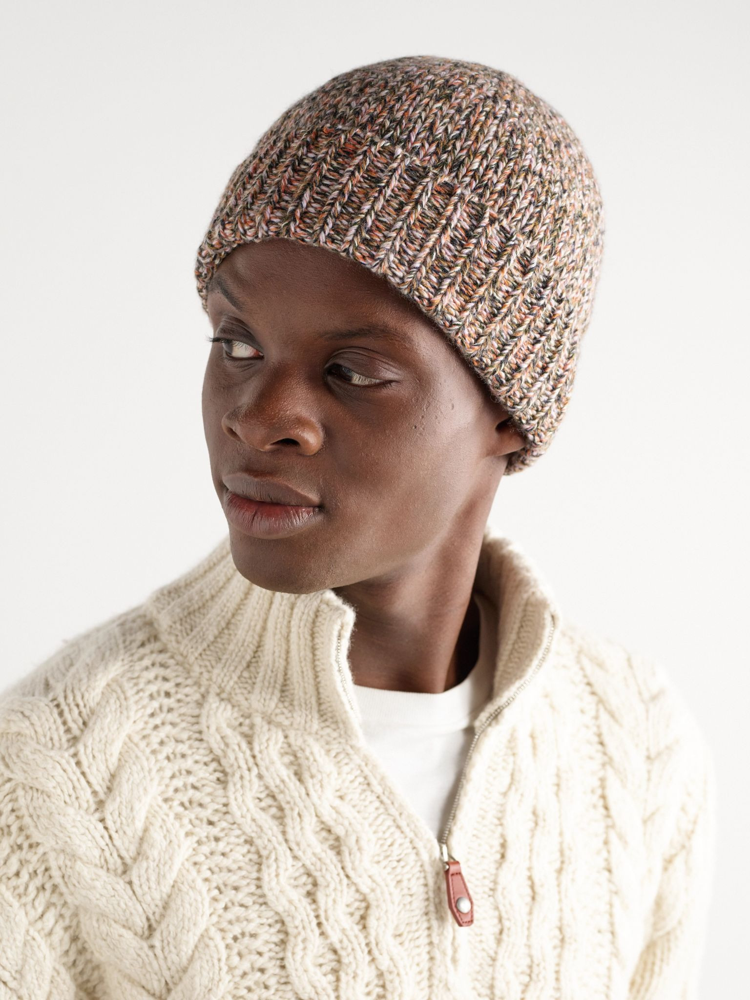 Cashmere Beanie Brown - 2
