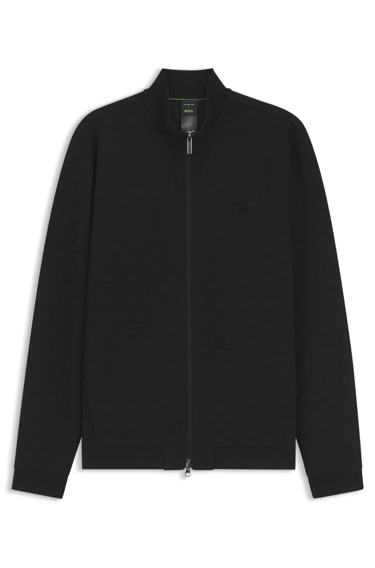PORSCHE X BOSS ZIP-UP SWEATSHIRT WITH PASHA-CHECK JACQUARD - 1