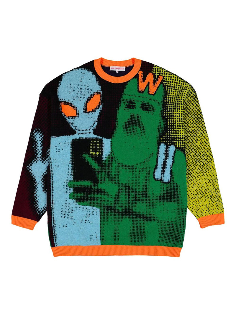 "We Come In Peace" jumper 1