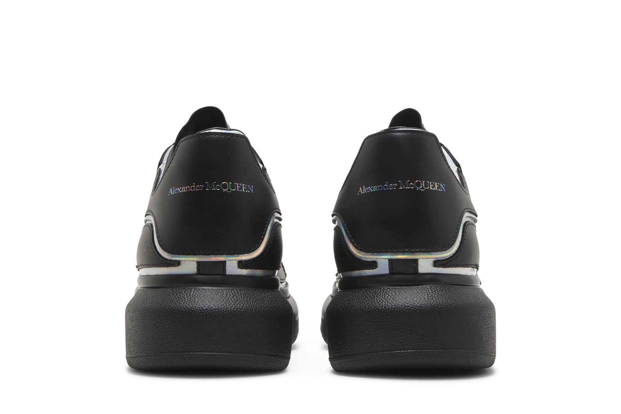 Alexander McQueen Oversized Sneaker 'Black Silver Holo' - 6