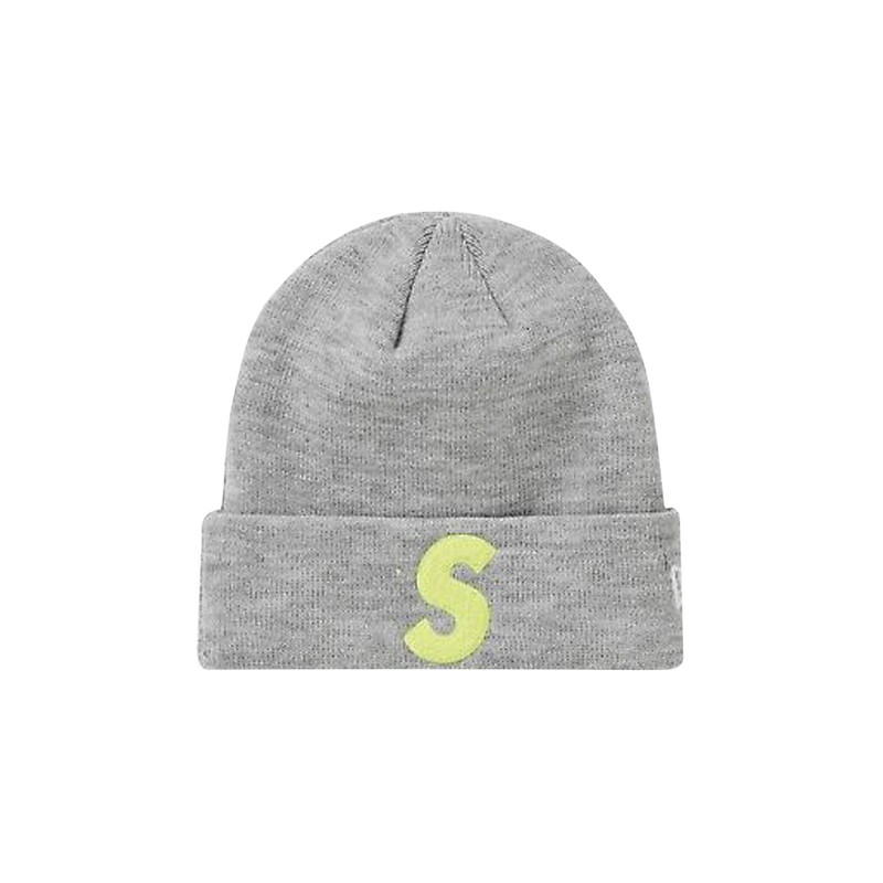 Supreme x New Era S Logo Beanie 'Grey' - 1