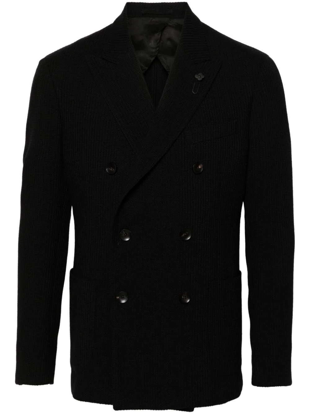 brooch-detail blazer - 1