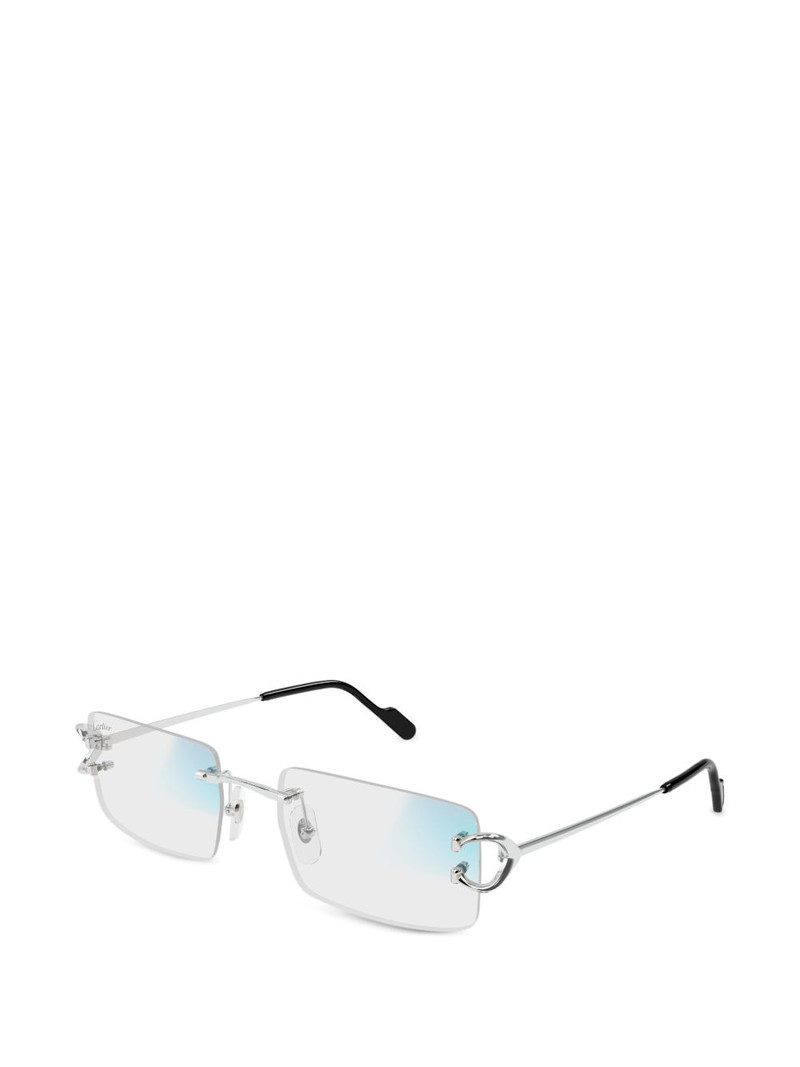 C-motif rectangle-frame sunglasses 1