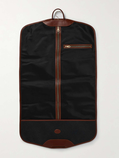 Mulberry Heritage Leather-Trimmed Scotchgrain and Recycled-Nylon Suit Carrier outlook