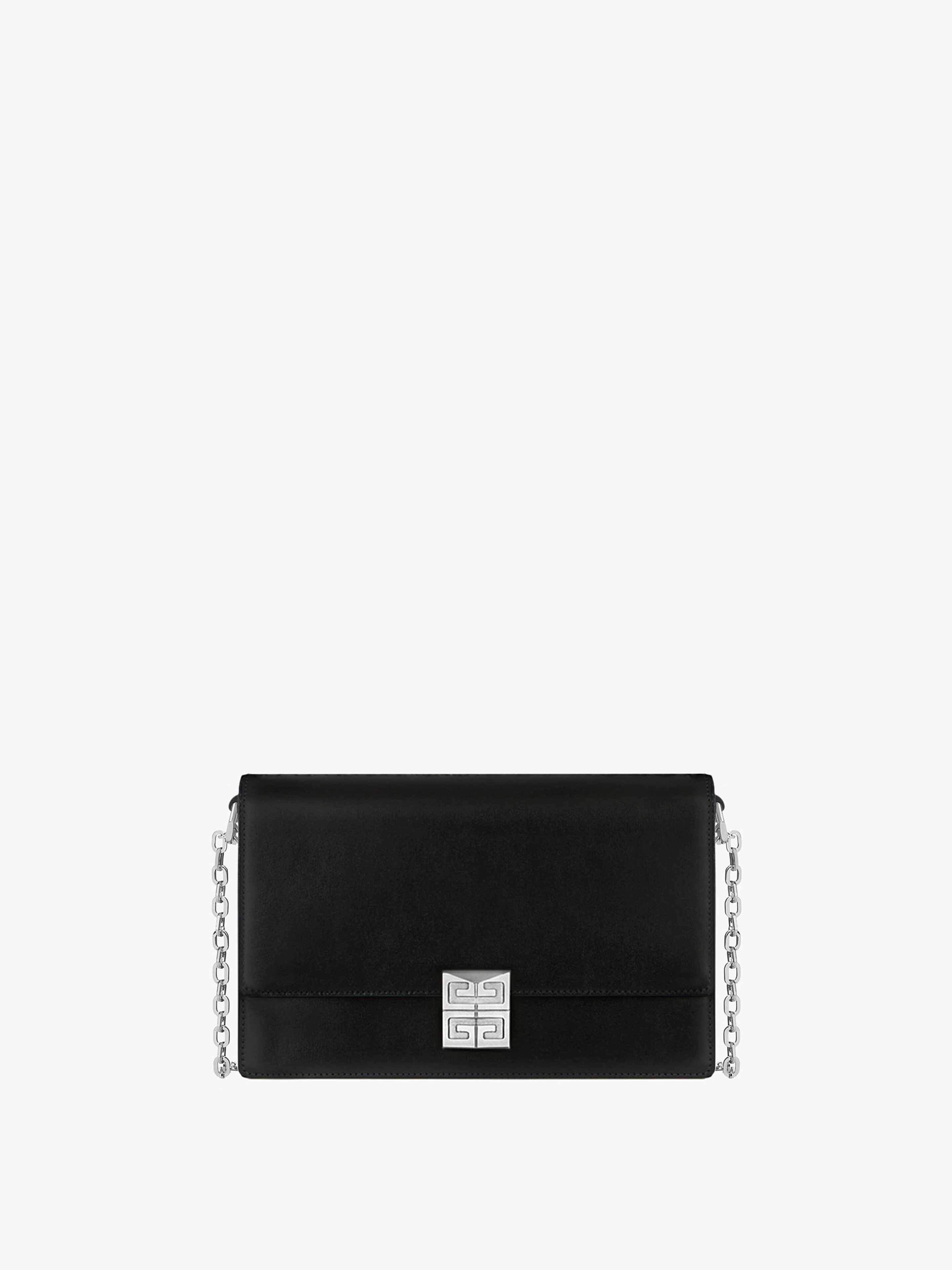MEDIUM 4G BAG IN BOX LEATHER WITH CHAIN - 1