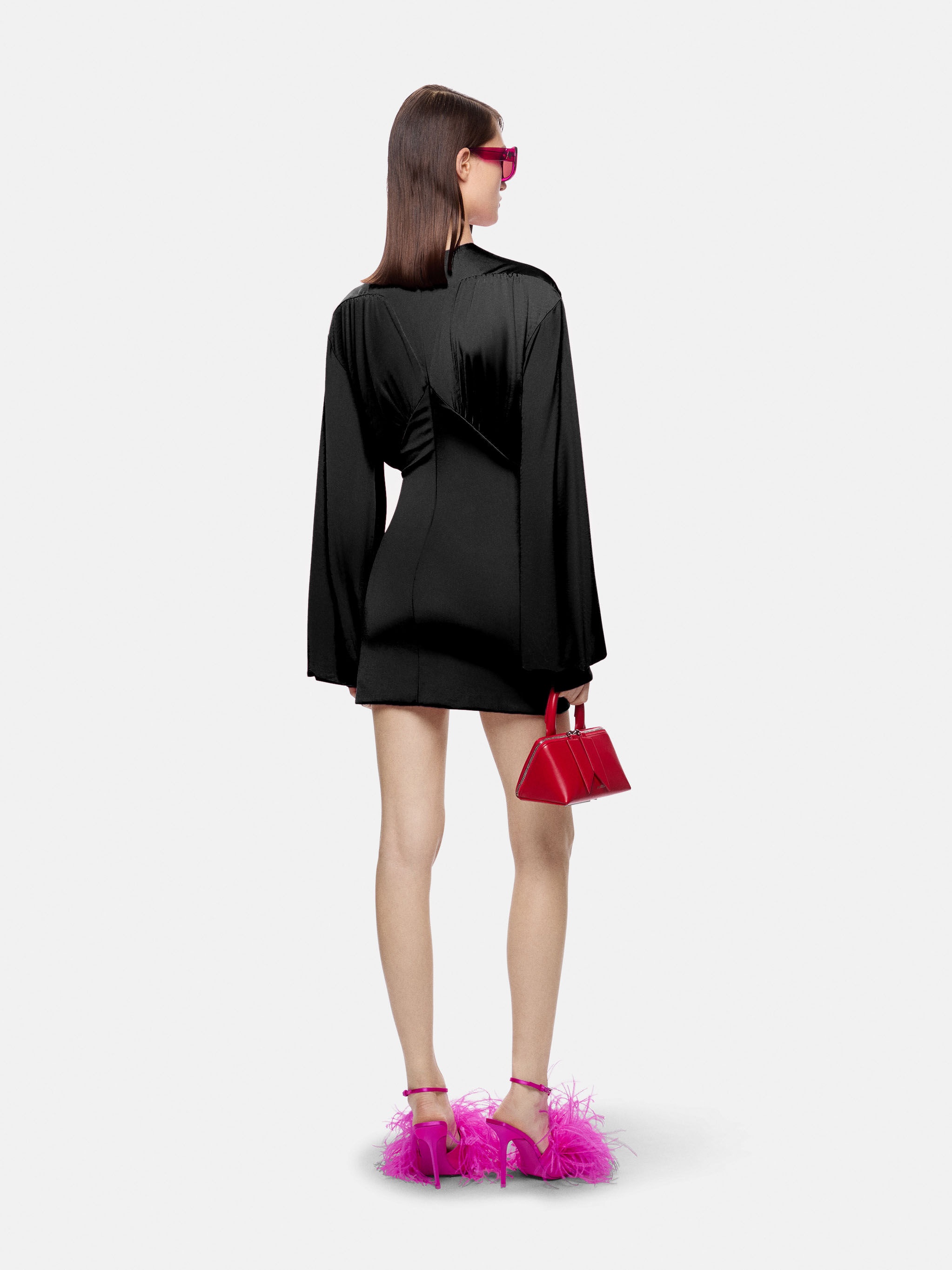 ''JUDY''  BLACK MINI DRESS - 3