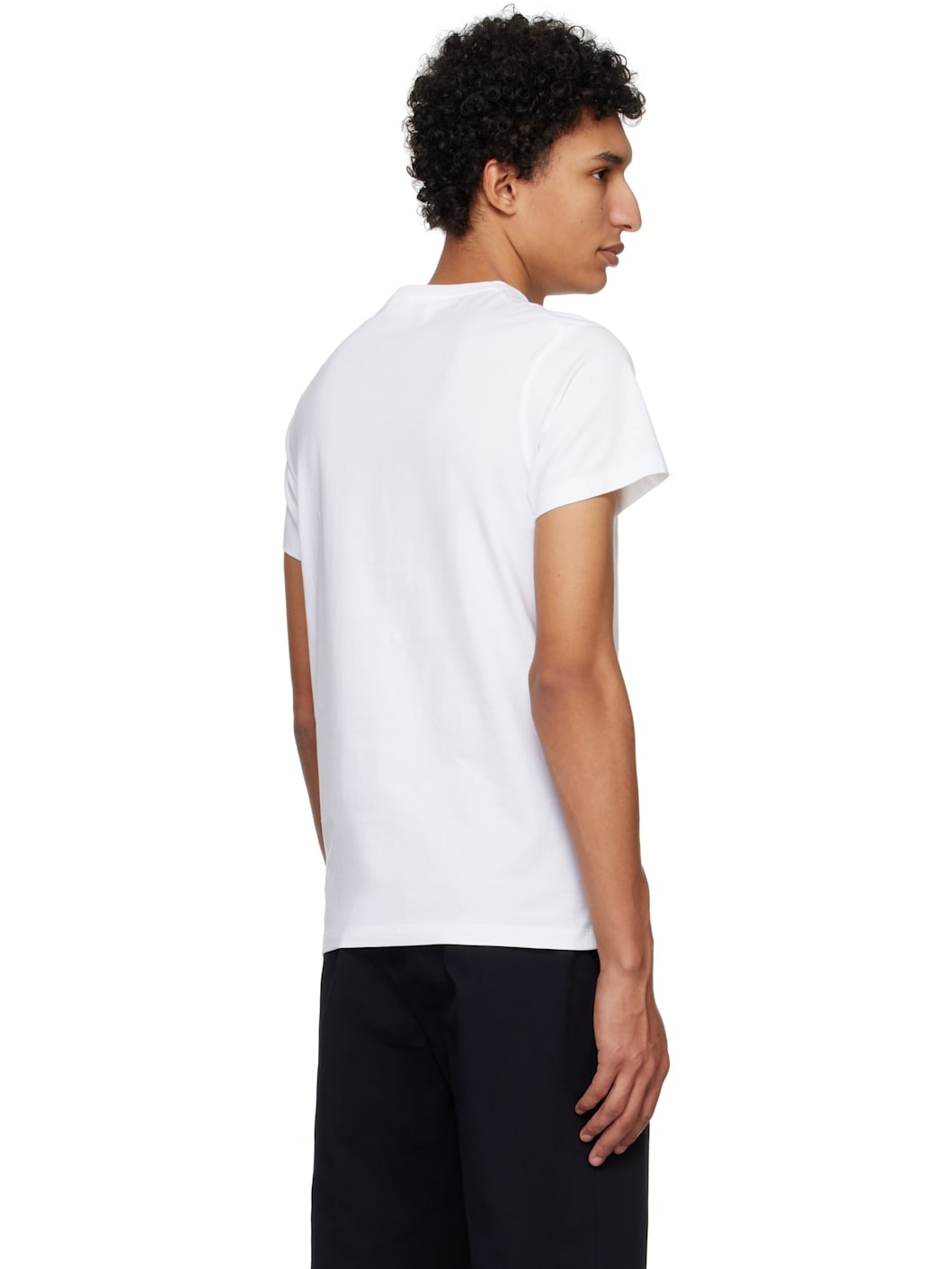 White Cotton T-shirt - 3