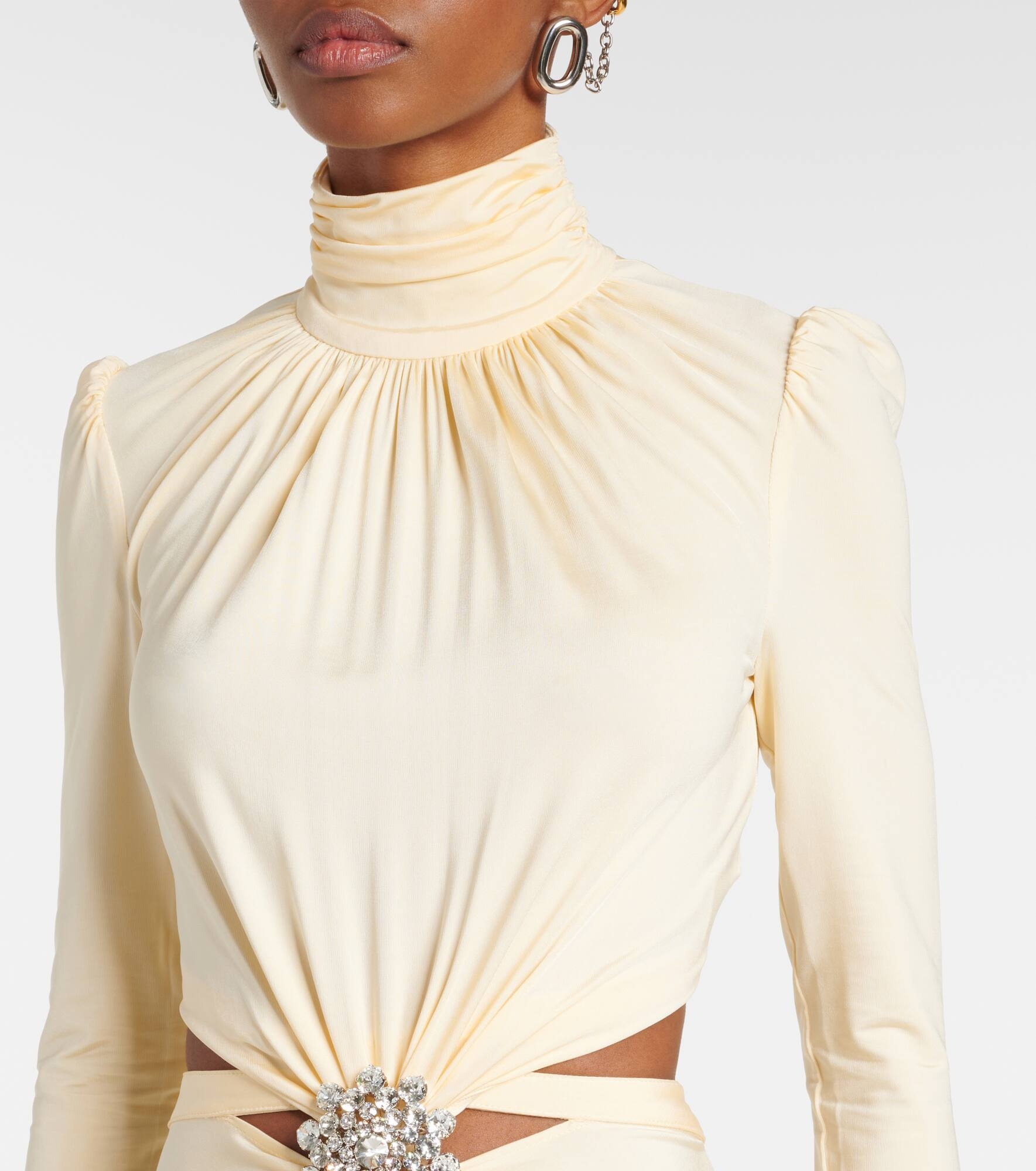Embellished gathered gown - 4