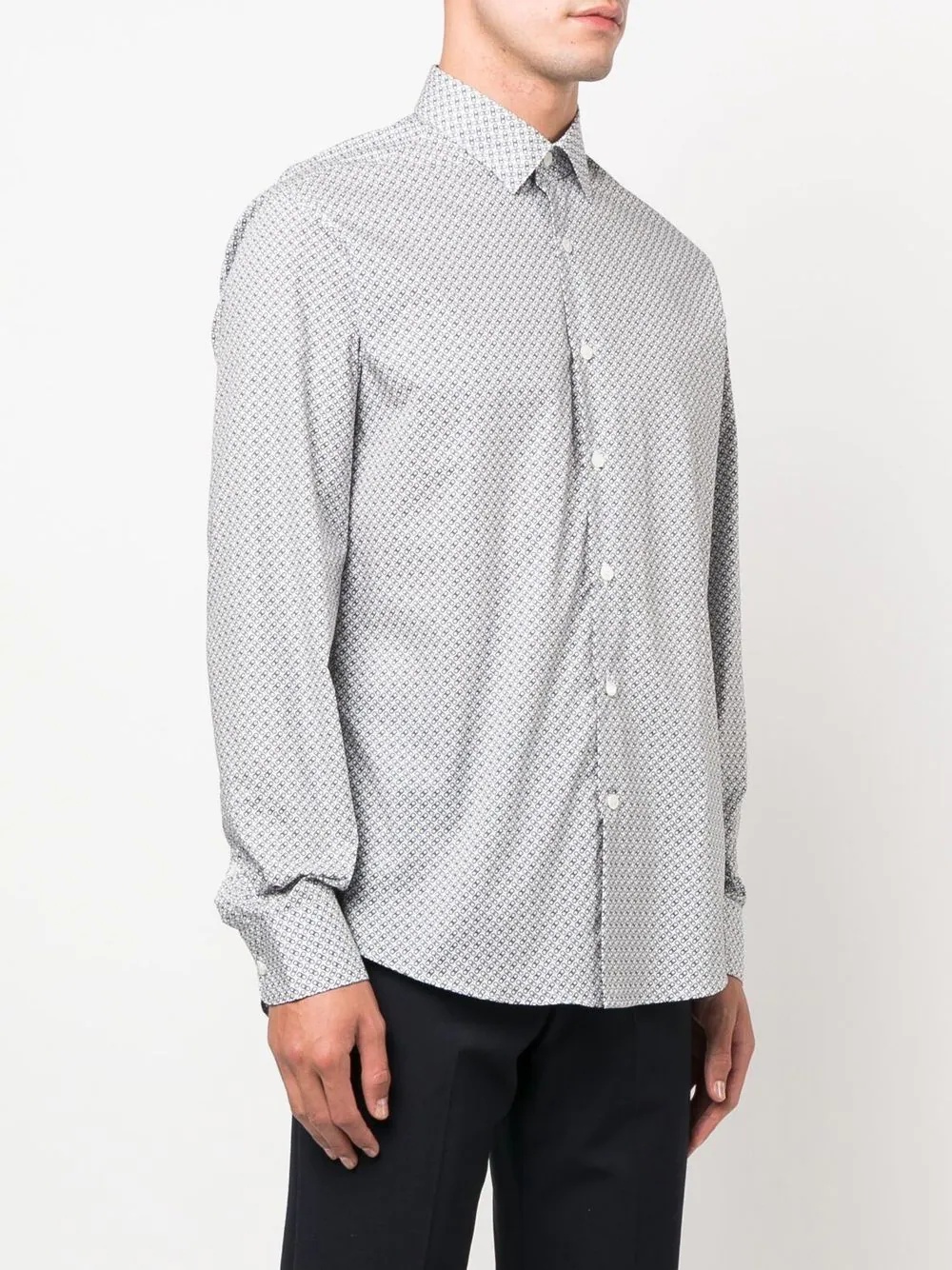 Gancini-print long-sleeve shirt - 3