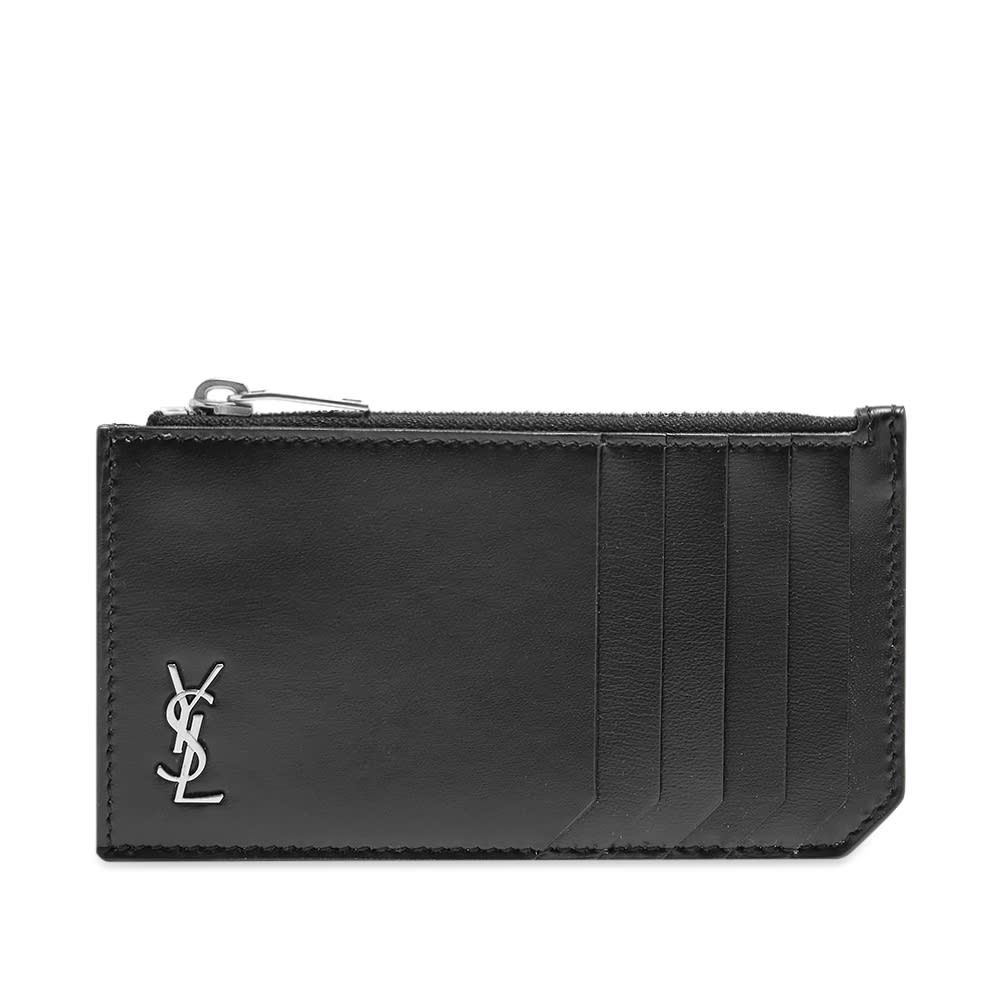 Saint Laurent Tiny Monogram Zip Card Holder - 1