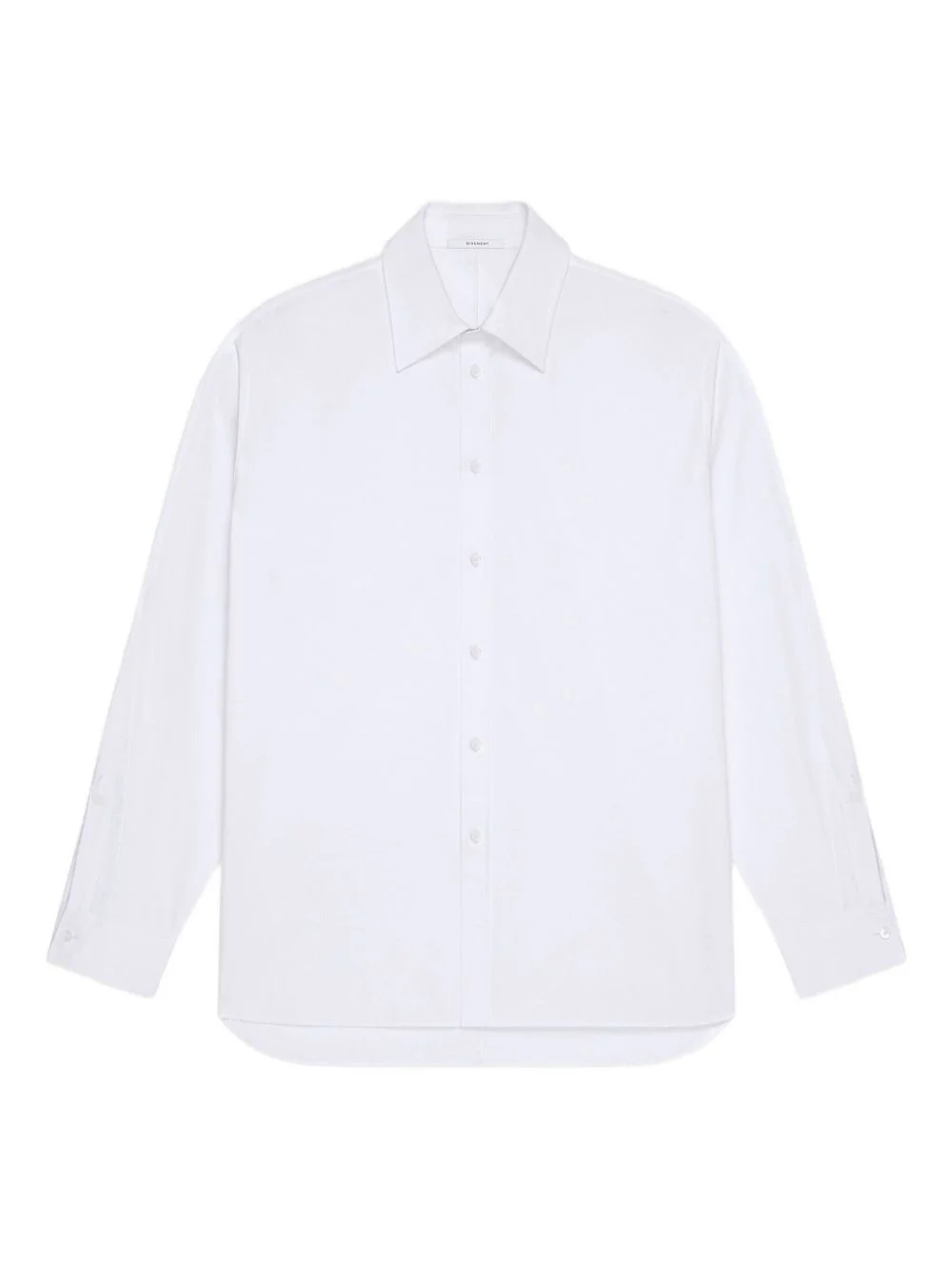 COUTURE SEAM COCOON LONG-SLEEVE COTTON SHIRT - 1