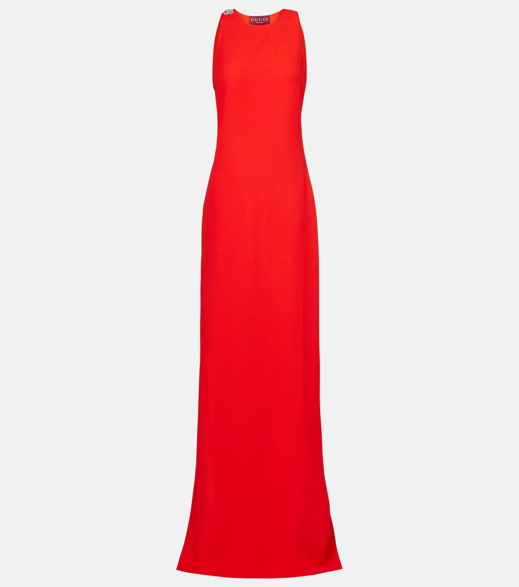 GG crystal-embellished crêpe gown - 1