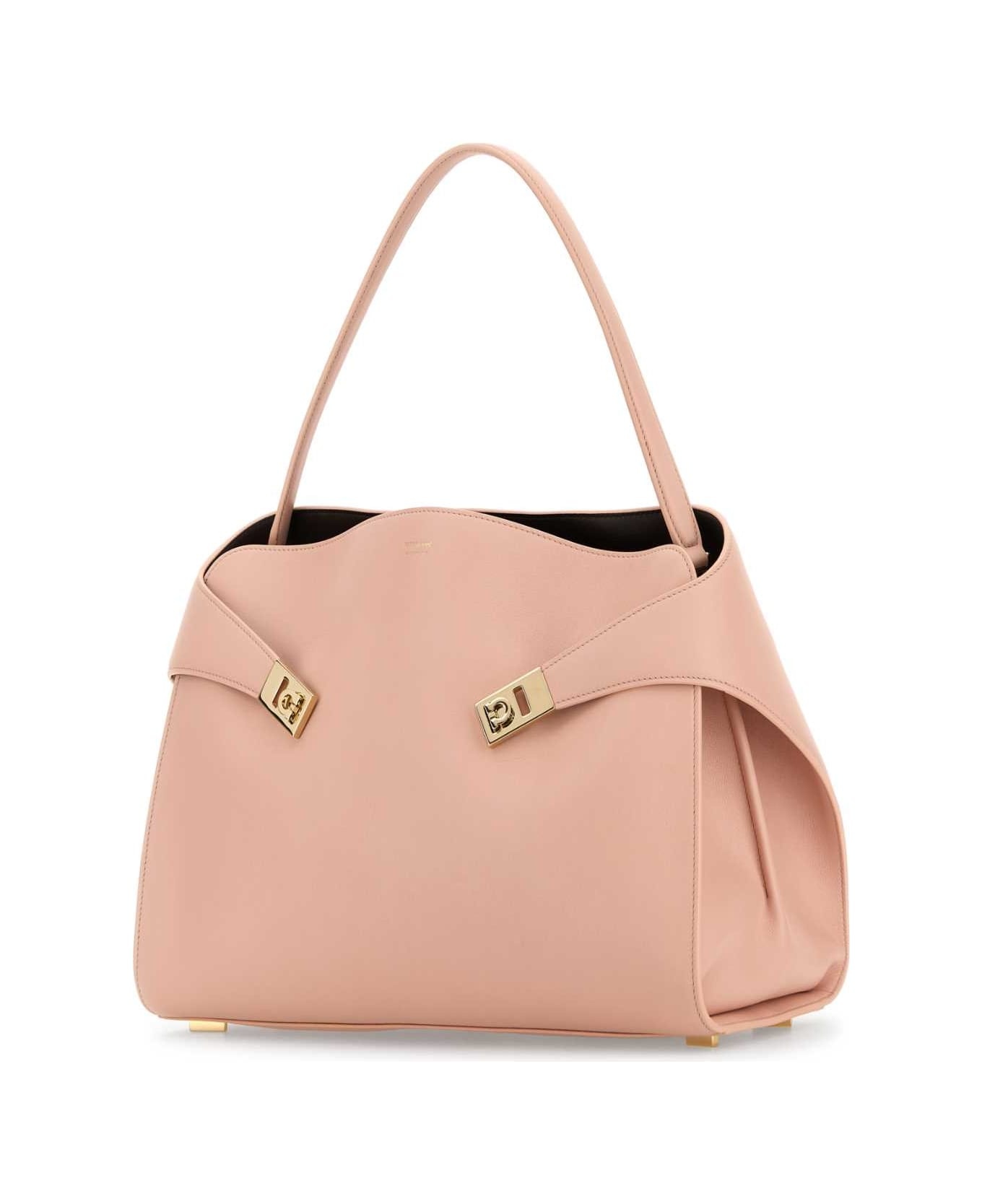 Pink Leather Large Hug Soft Shoulder Bag - 2