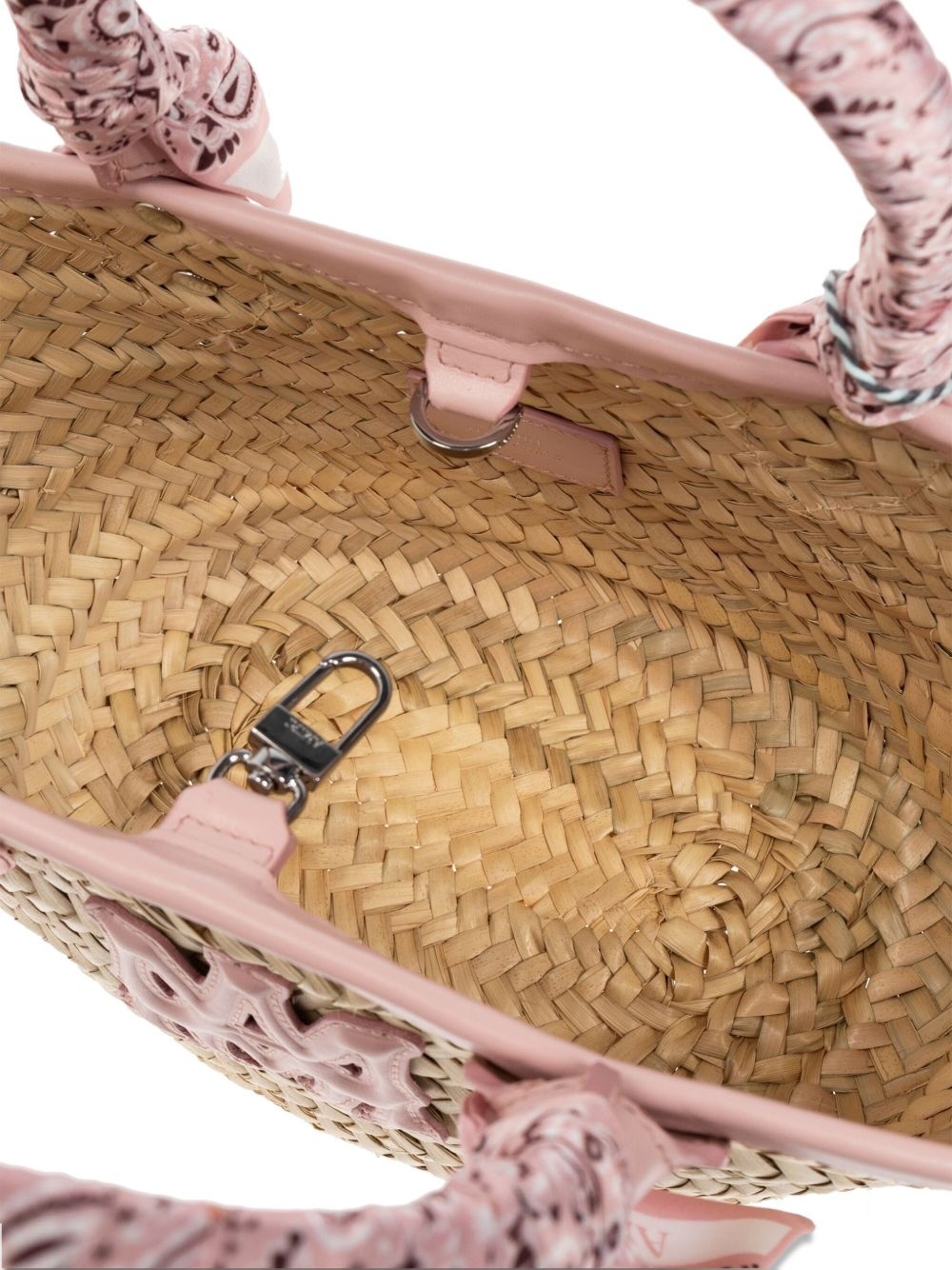 woven-raffia tote bag - 5