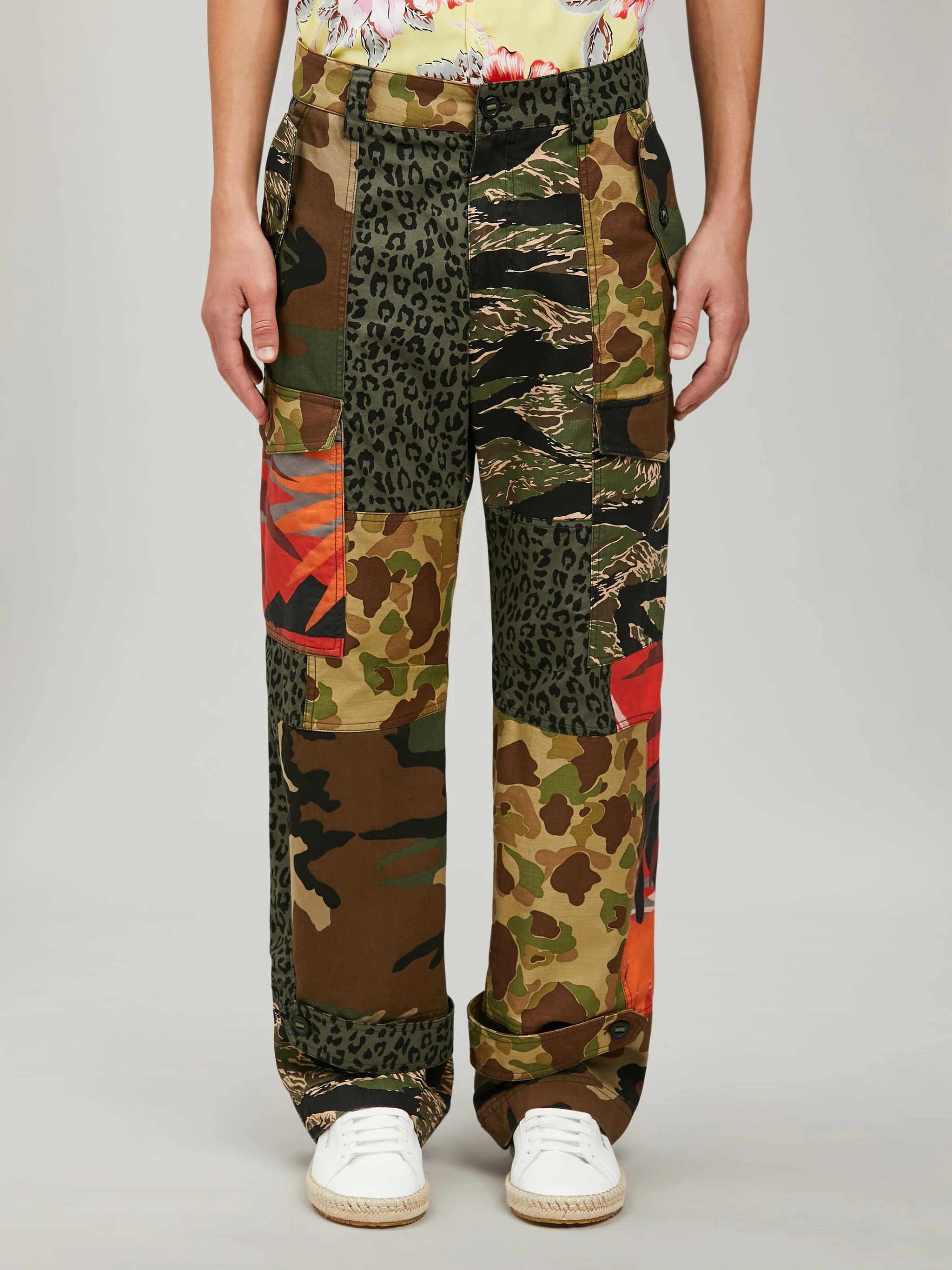 MIXED PXP FABRIC CARGO PANTS - 3