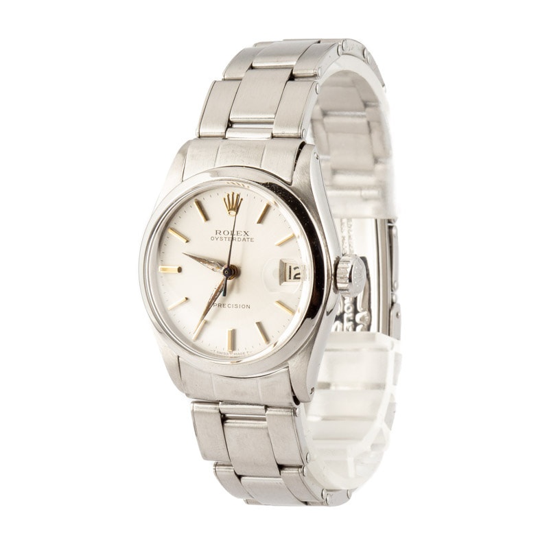 Pre-owned Rolex OysterDate 6466 Stainless Steel - 2