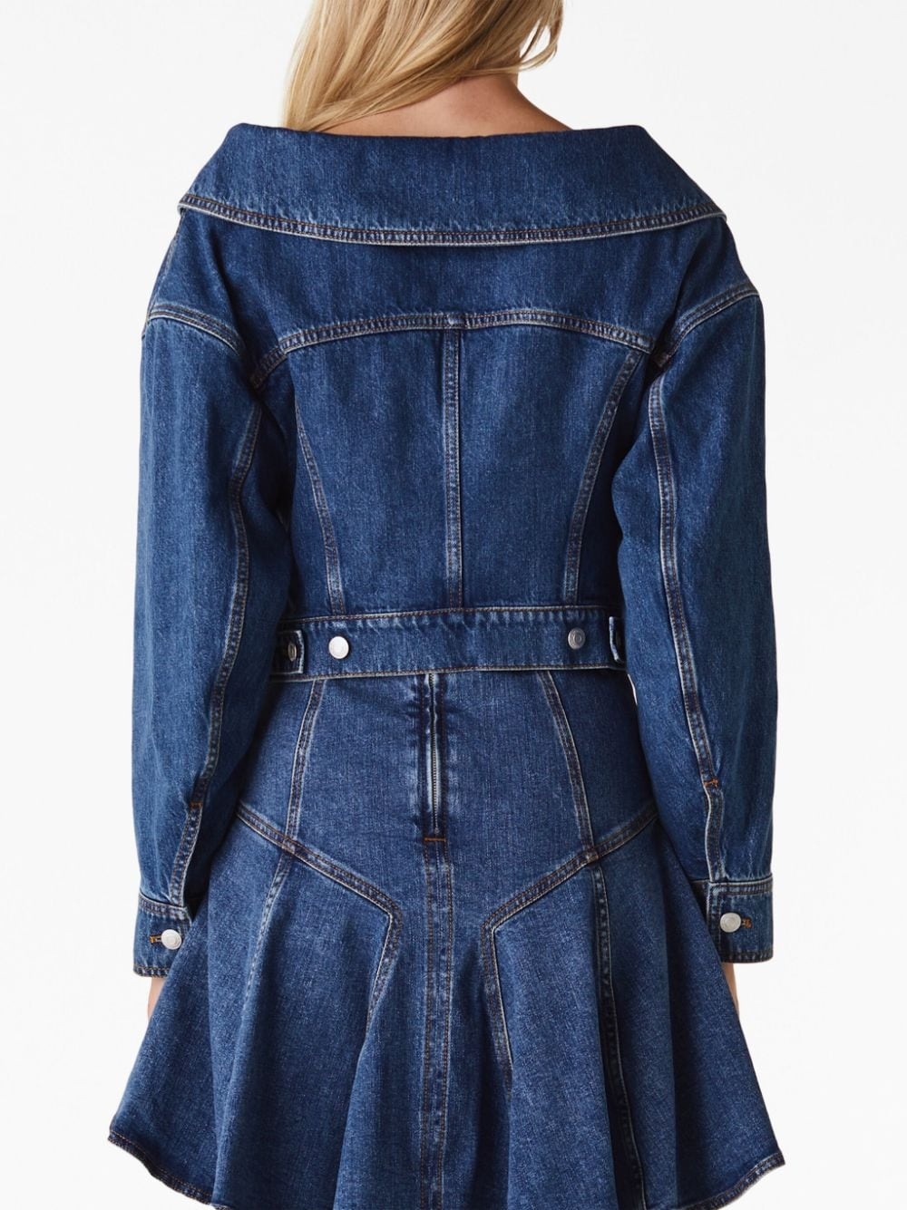 cropped denim jacket - 3