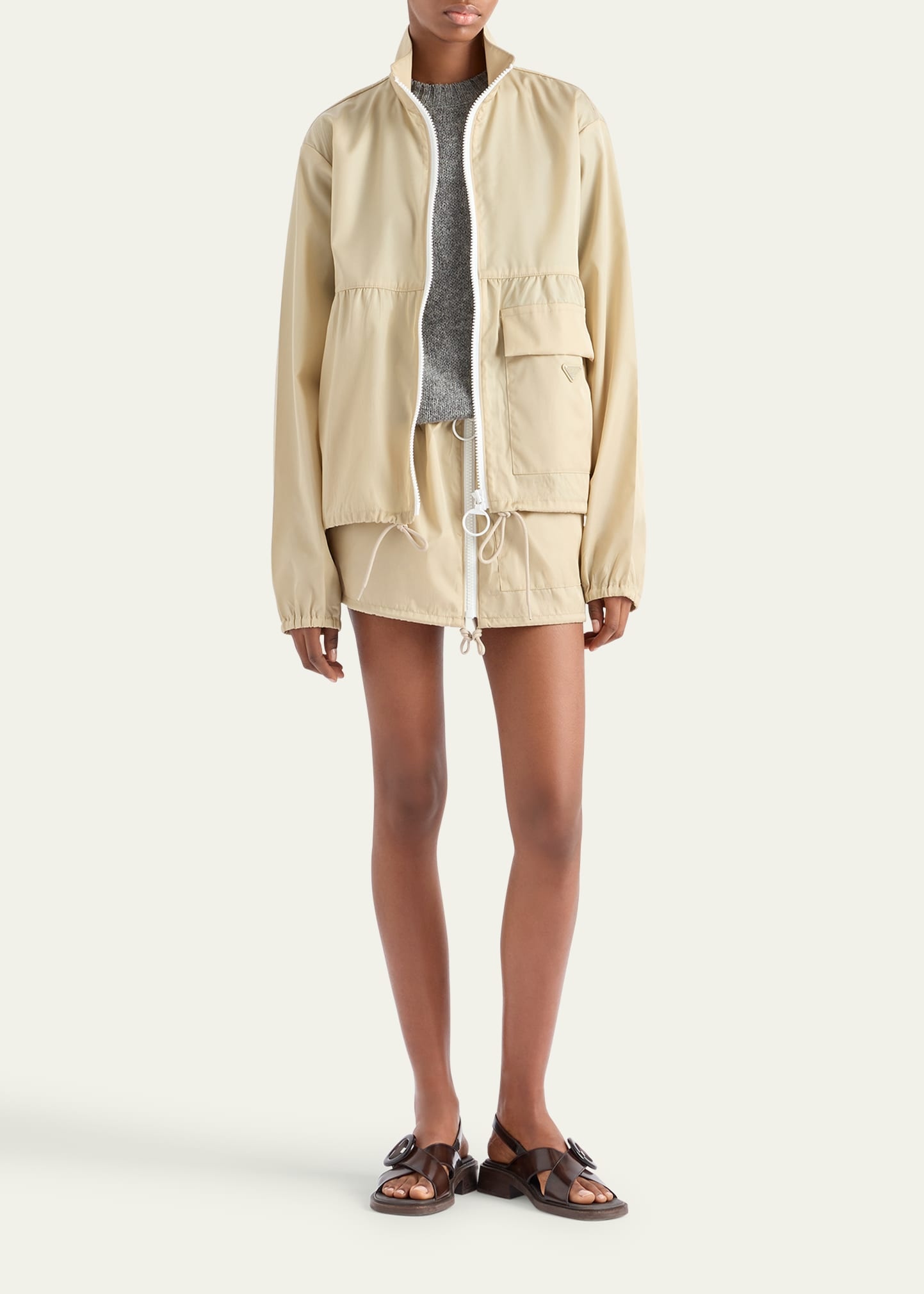 Re-Nylon Zip Up Jacket - 2