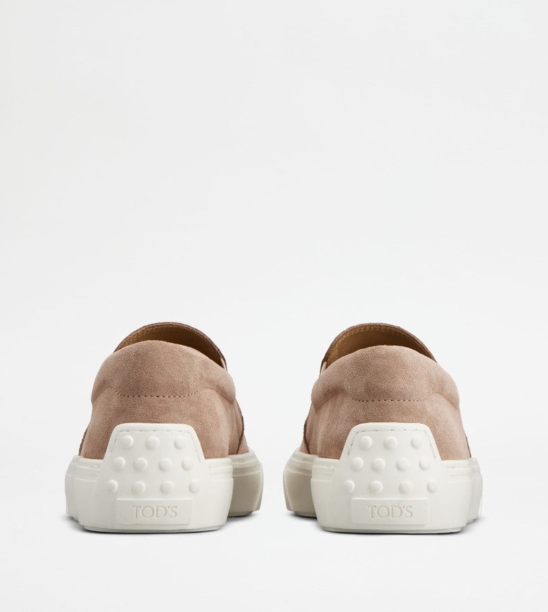 Tod's SLIP-ONS IN SUEDE - PINK outlook