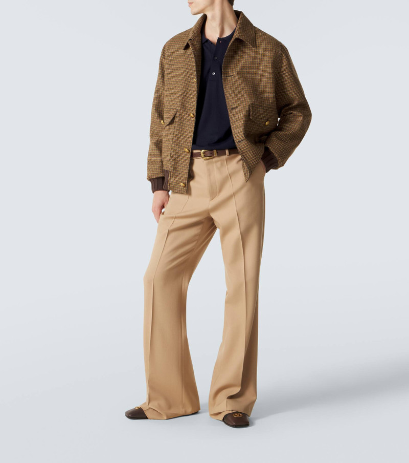 Valentino Virgin wool gabardine flared pants outlook