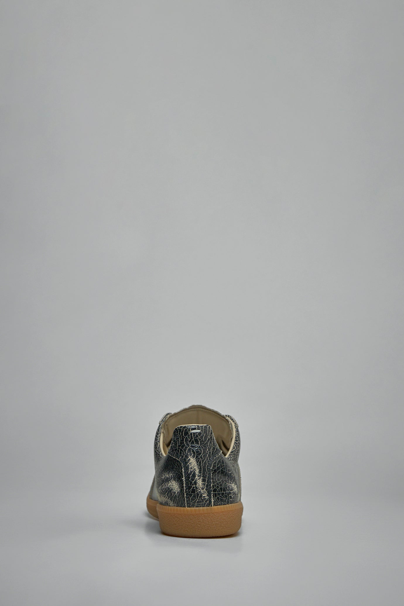 Replica Distressed Cracked-Leather Sneakers - 4