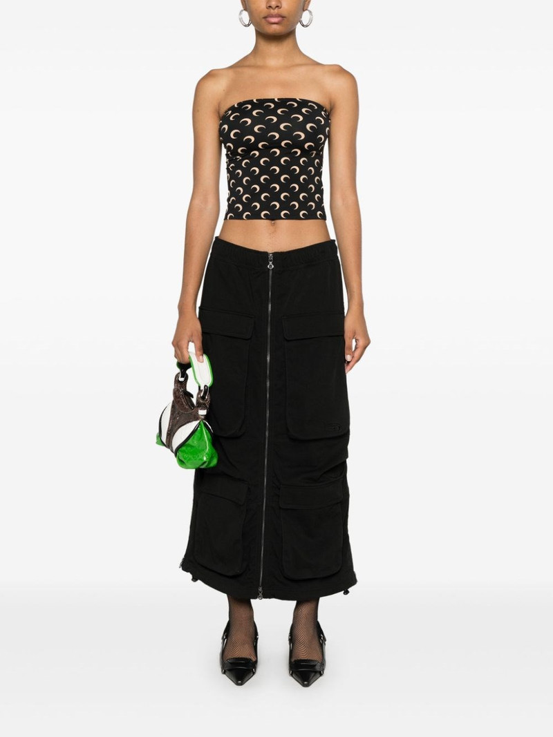 Marine Serre Moon offshoulder tube top outlook