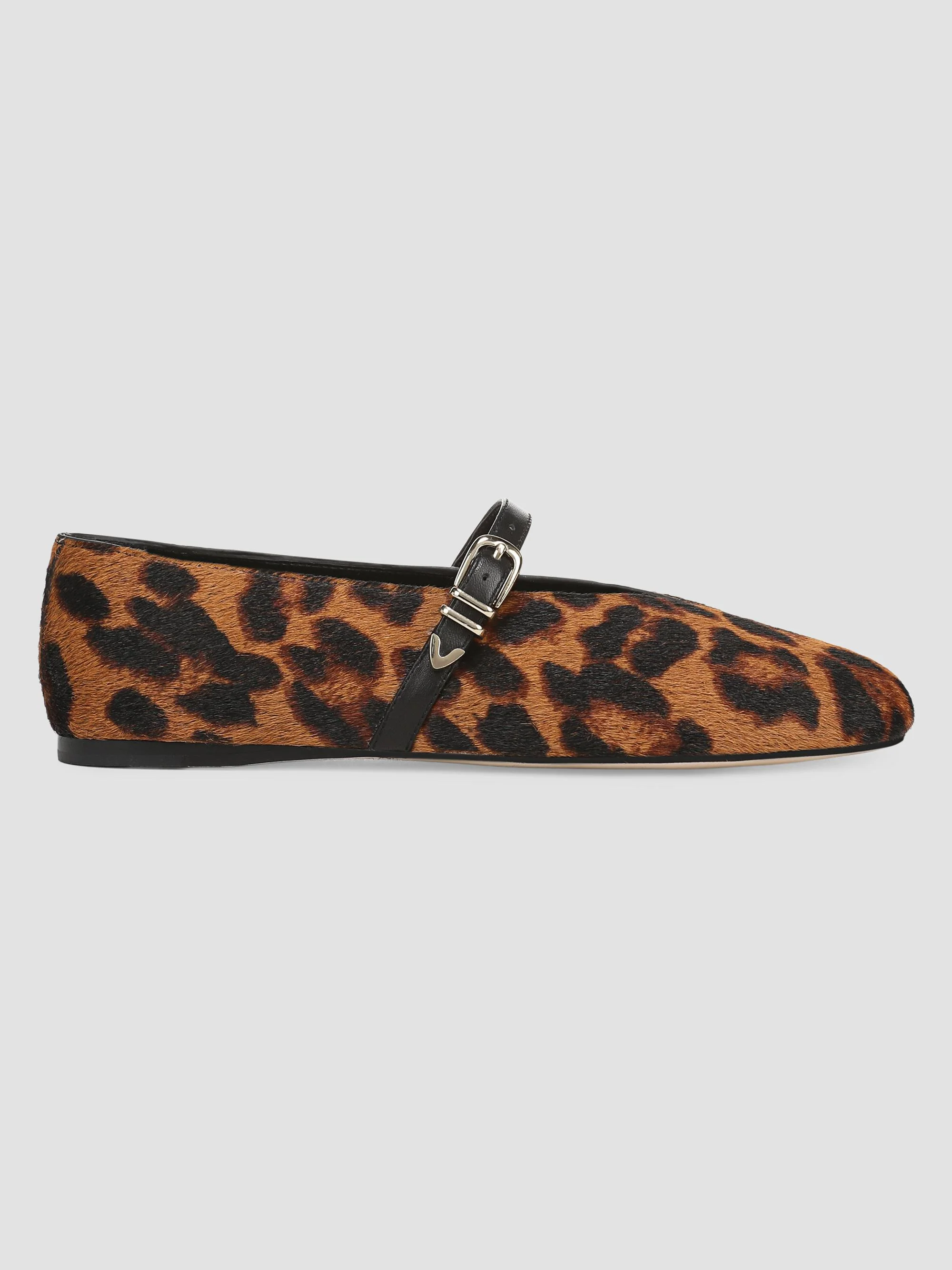 Women's Margot MJ Leopard-Print Calf Hair Mary Janes - Brandy - 1