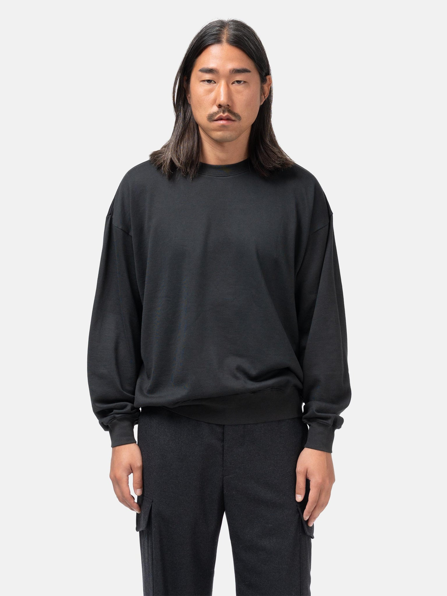 Super High Gauge Sweat P/O Ink Black - 4