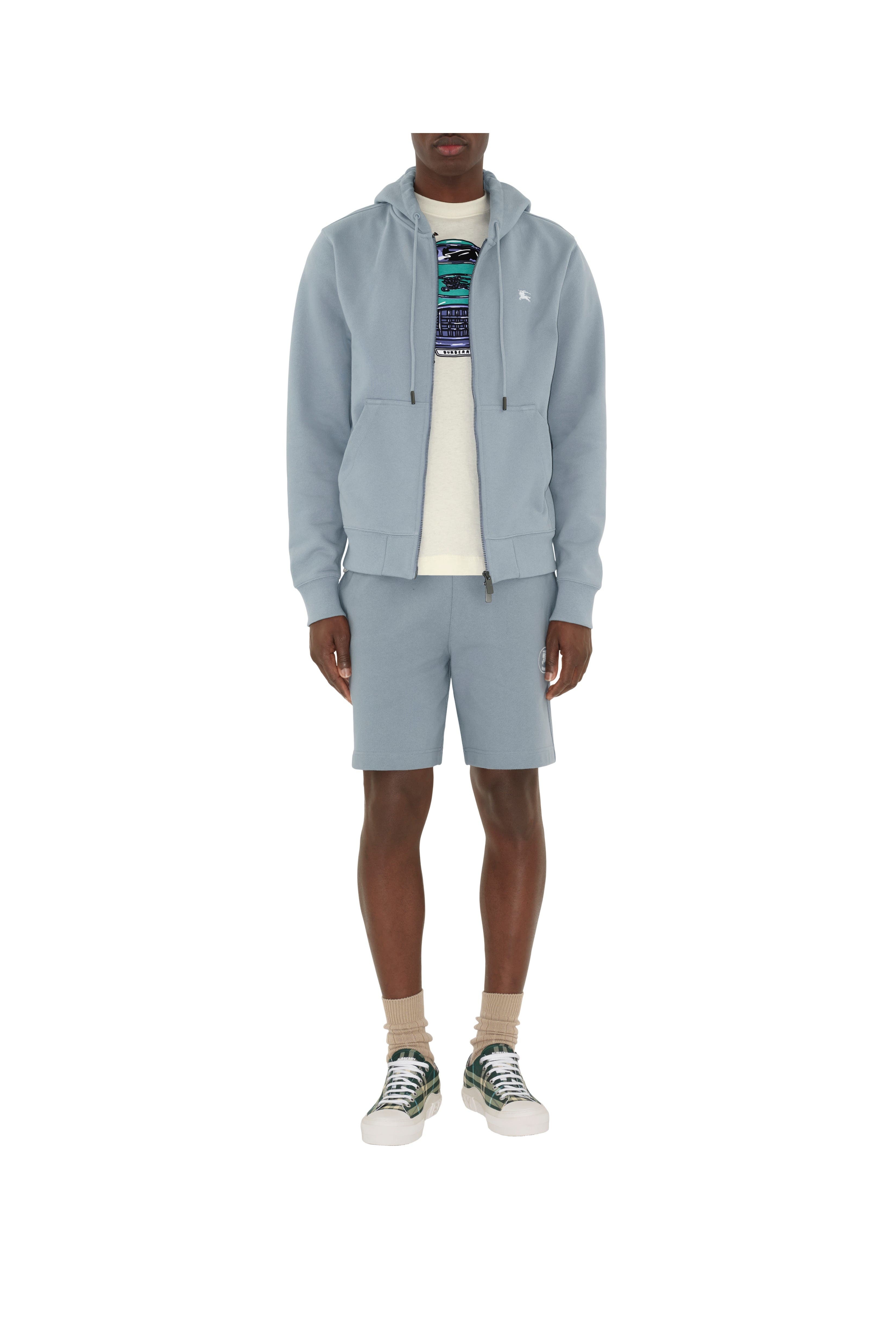 burberry Check Nylon Blend Sneakers in Leaf at Nordstrom - 7