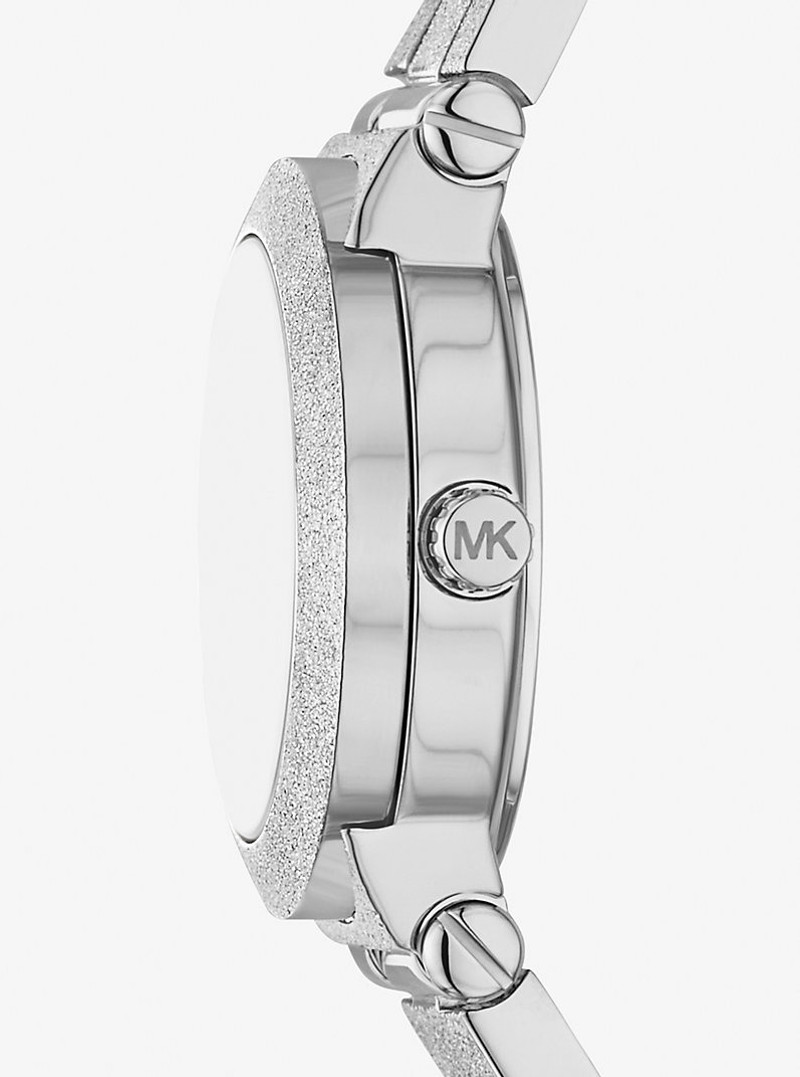 MICHAEL KORS Petite Billie Frosted Silver-Tone Watch outlook