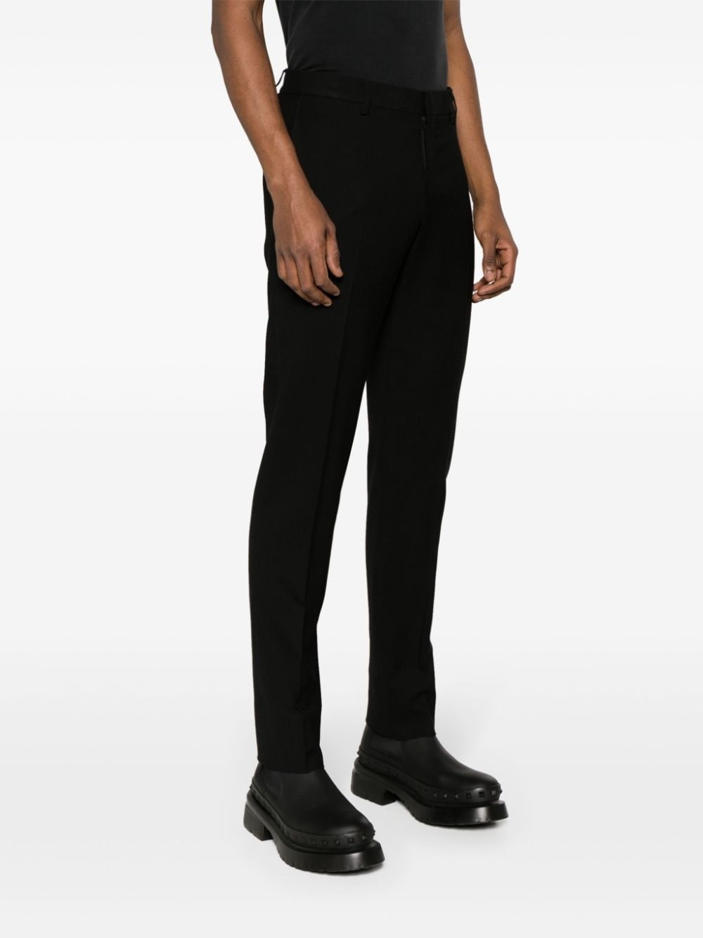 tapered-leg tailored trousers - 3