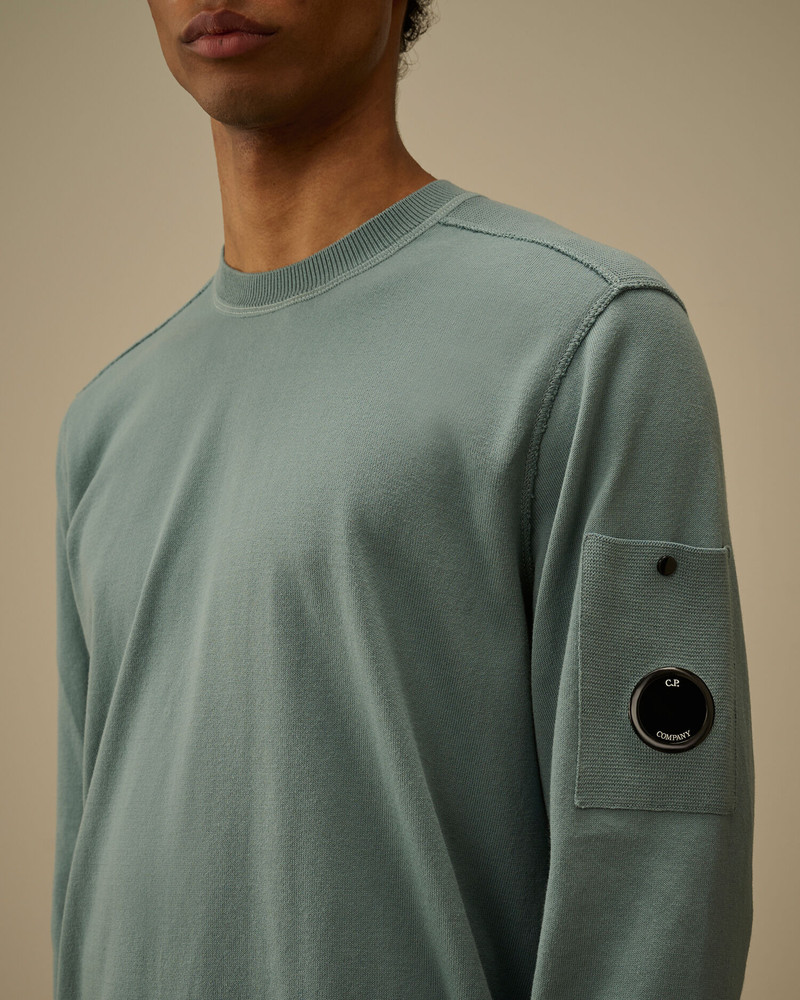 Cotton Sea Island Crewneck Lens Sweater 5