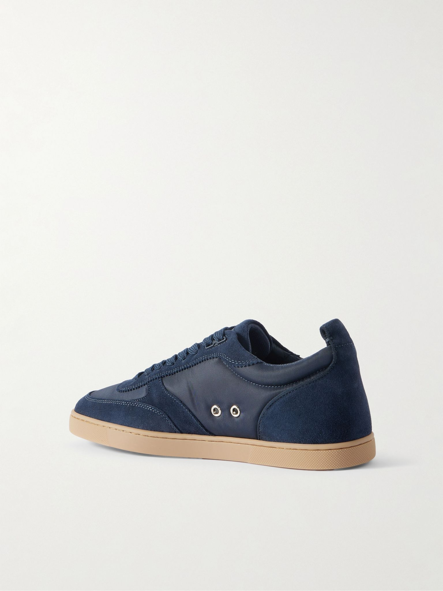 Tutti Rui Suede and Shell Sneakers Navy - 4