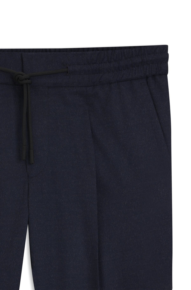 MELANGE SLIM-FIT TROUSERS IN STRETCH FLANNEL 6