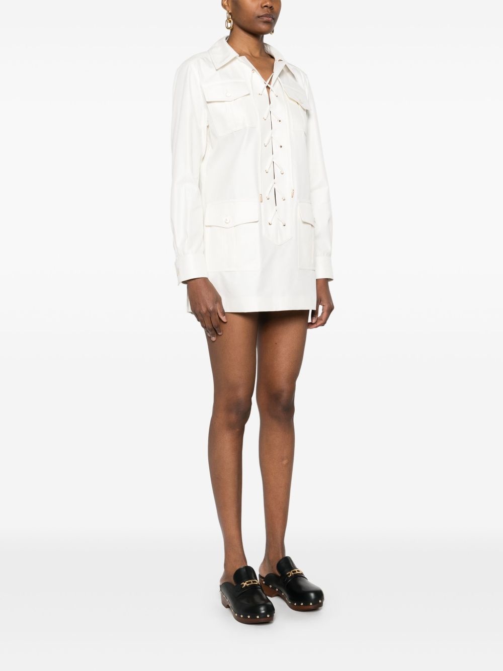 crossover-drawstring tunic - 3