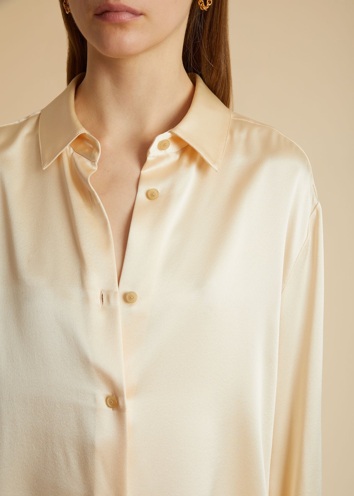 Argo silk-charmeuse shirt - 8