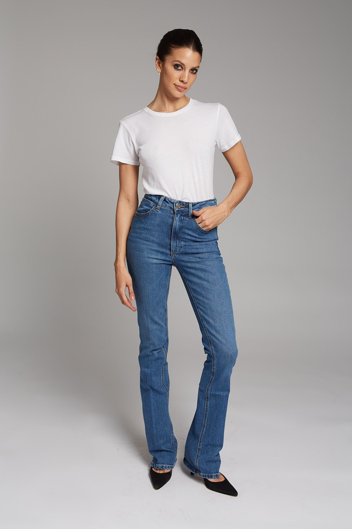 CHARLOTTE MICRO FLARE DENIM - 6