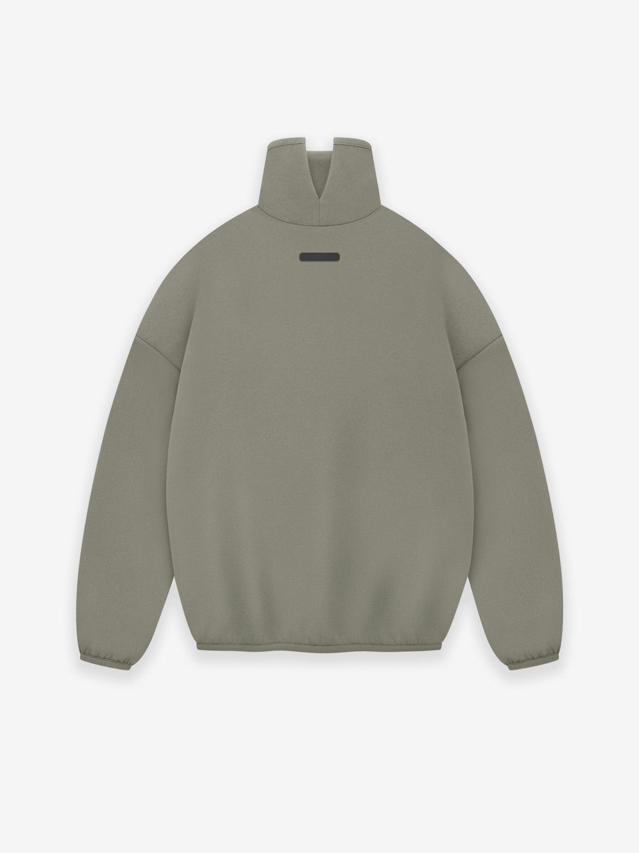 WOMENS SUEDE FLEECE MOCK NECK - 2