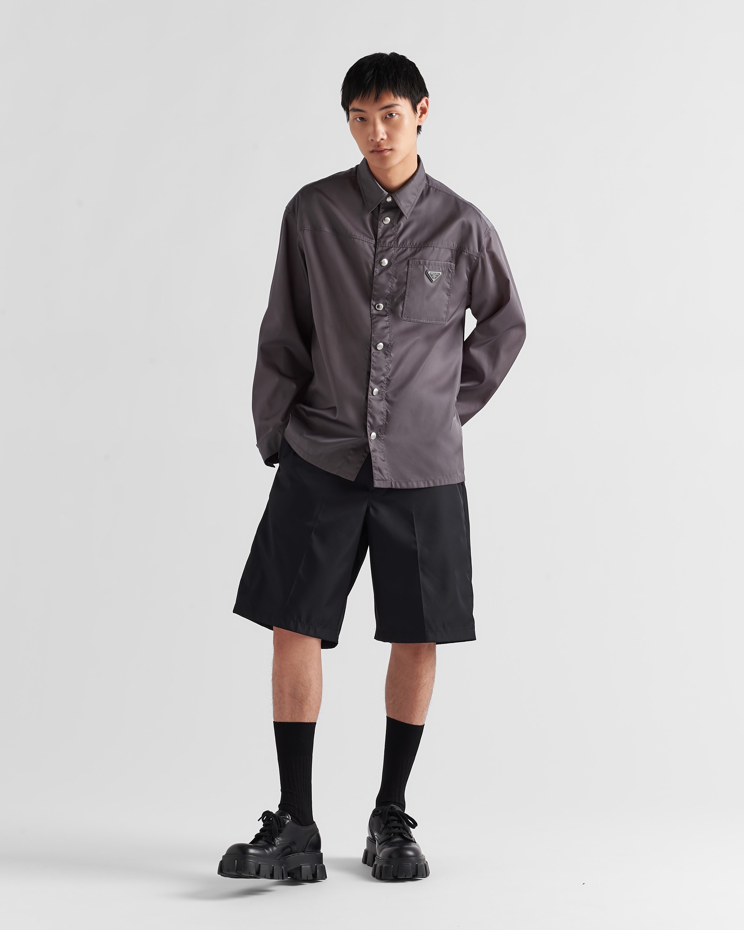 Oversized Re-Nylon shirt - 2