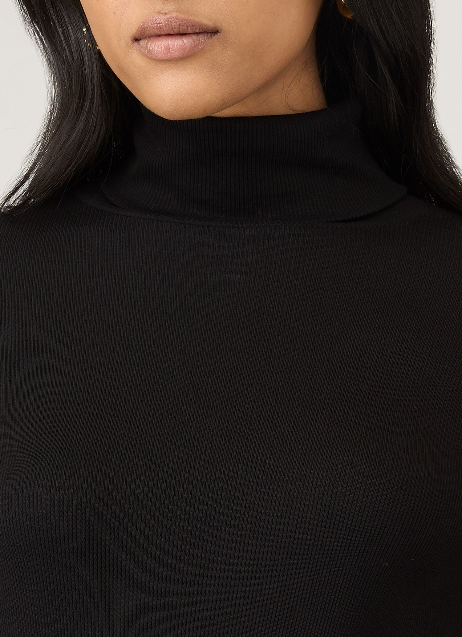 Ribbbed Roll Neck - 4