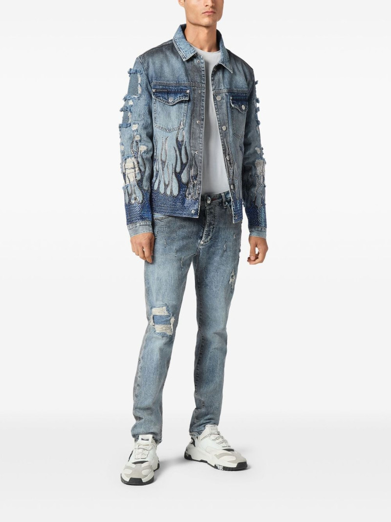 PHILIPP PLEIN Strass Flame jacket outlook