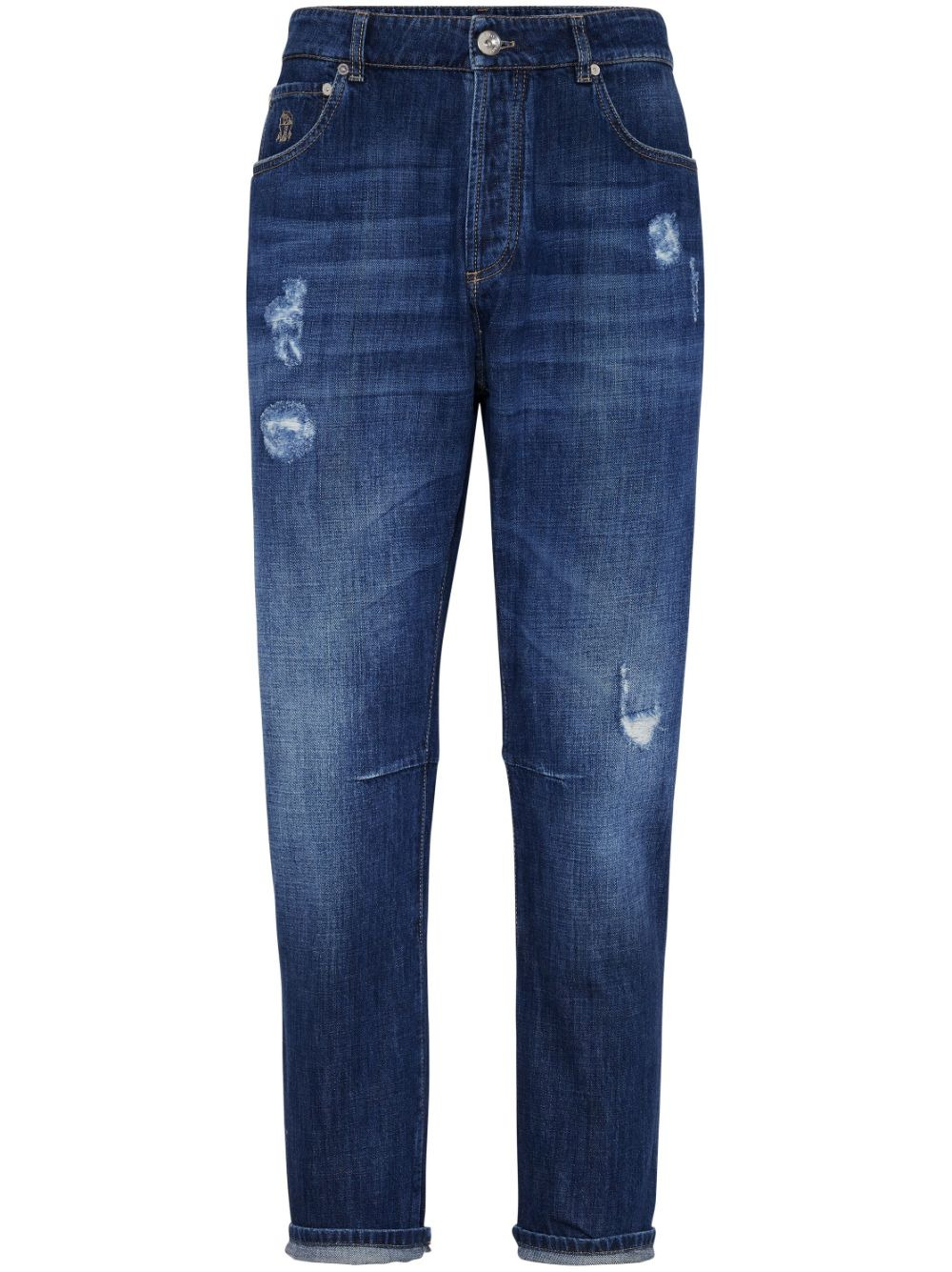 Denim Jeans With Tears - 1