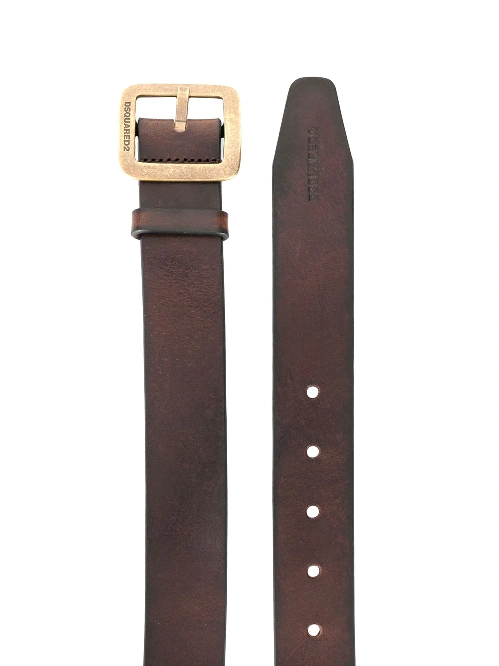 logo buckle belt - 2