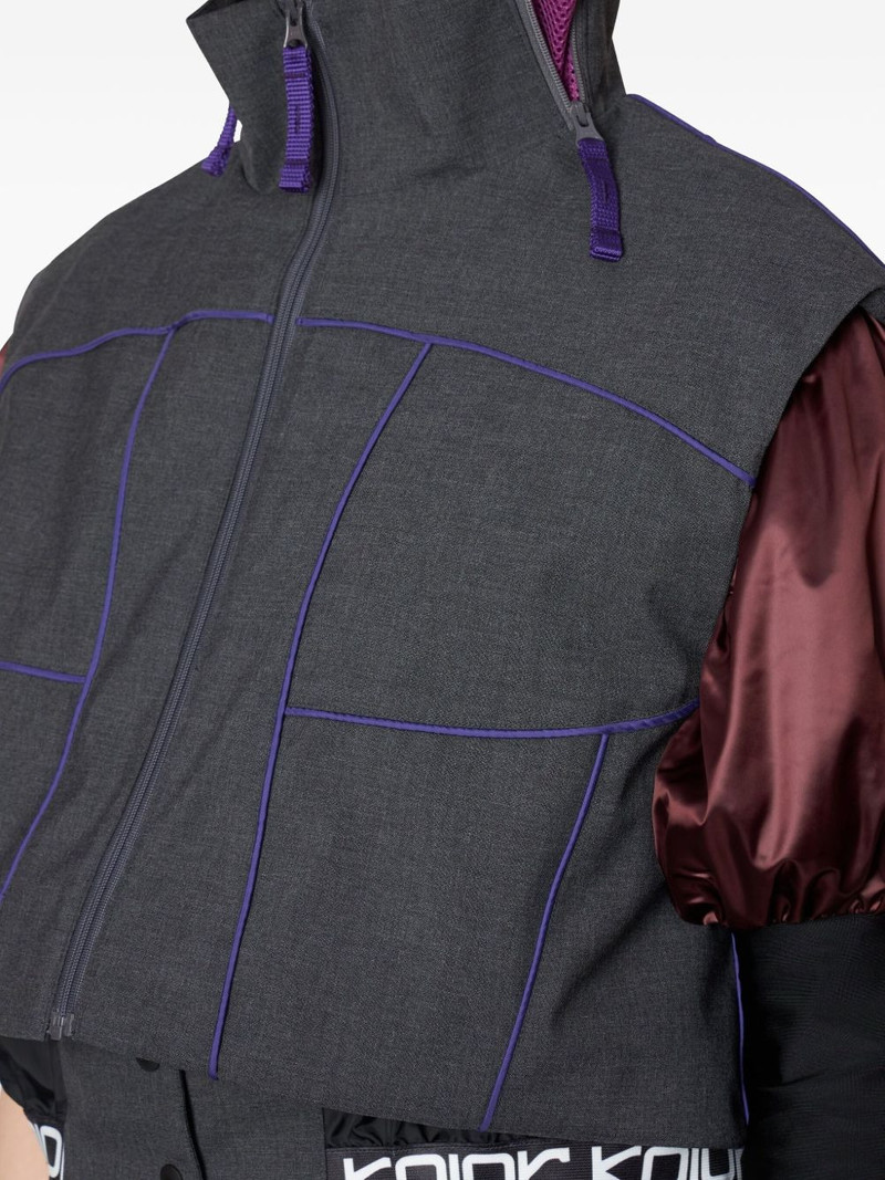 mesh panelled jacket 5