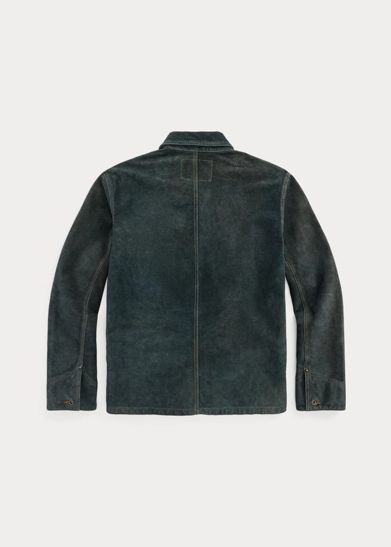 RRL by Ralph Lauren Indigo Roughout Suede Jacket outlook