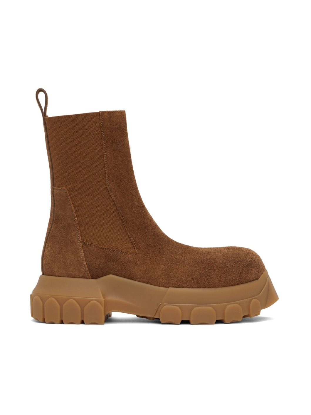 Orange Suede Beetle Bozo Tractor Boots - 1