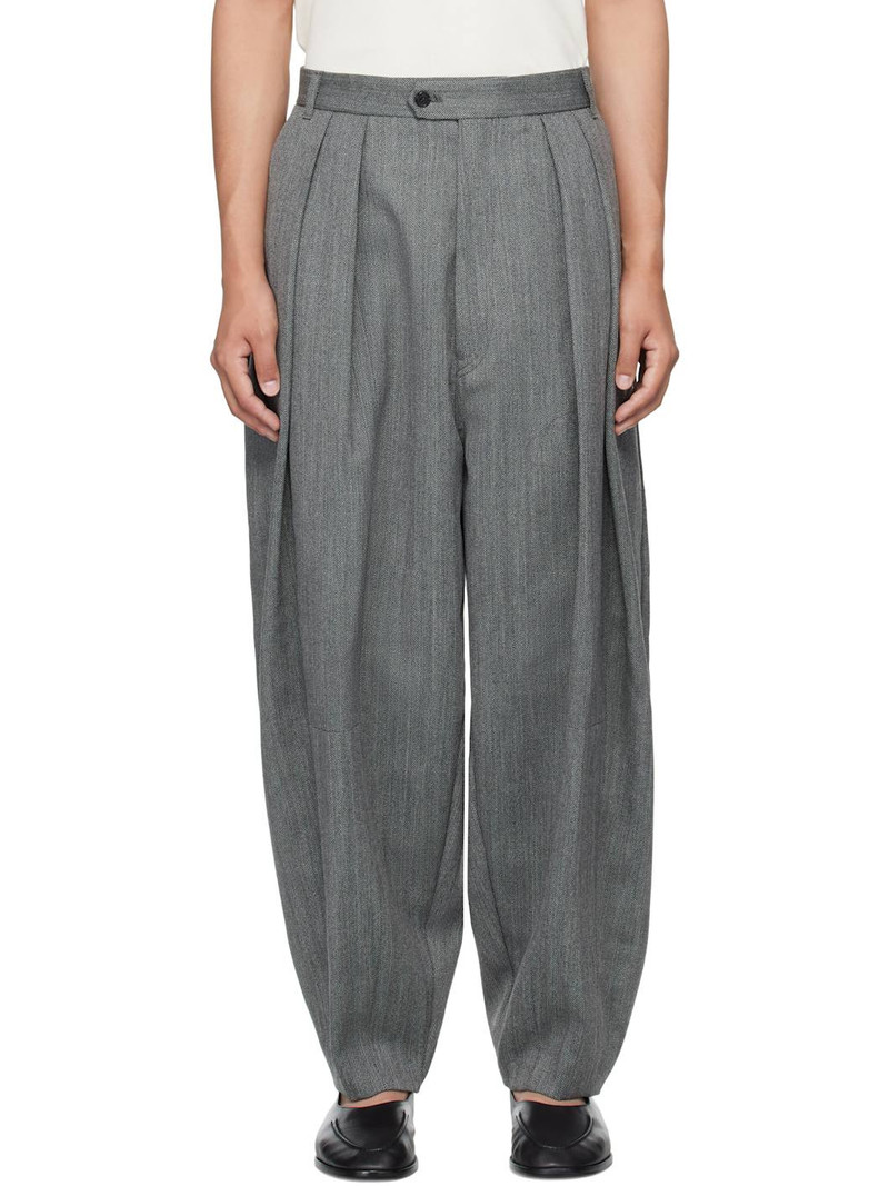 Gray Wool Trousers 1