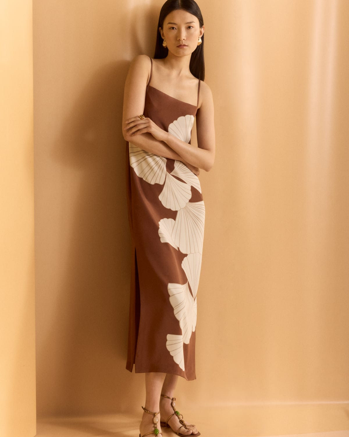 Petra Silk Slip Dress - 5