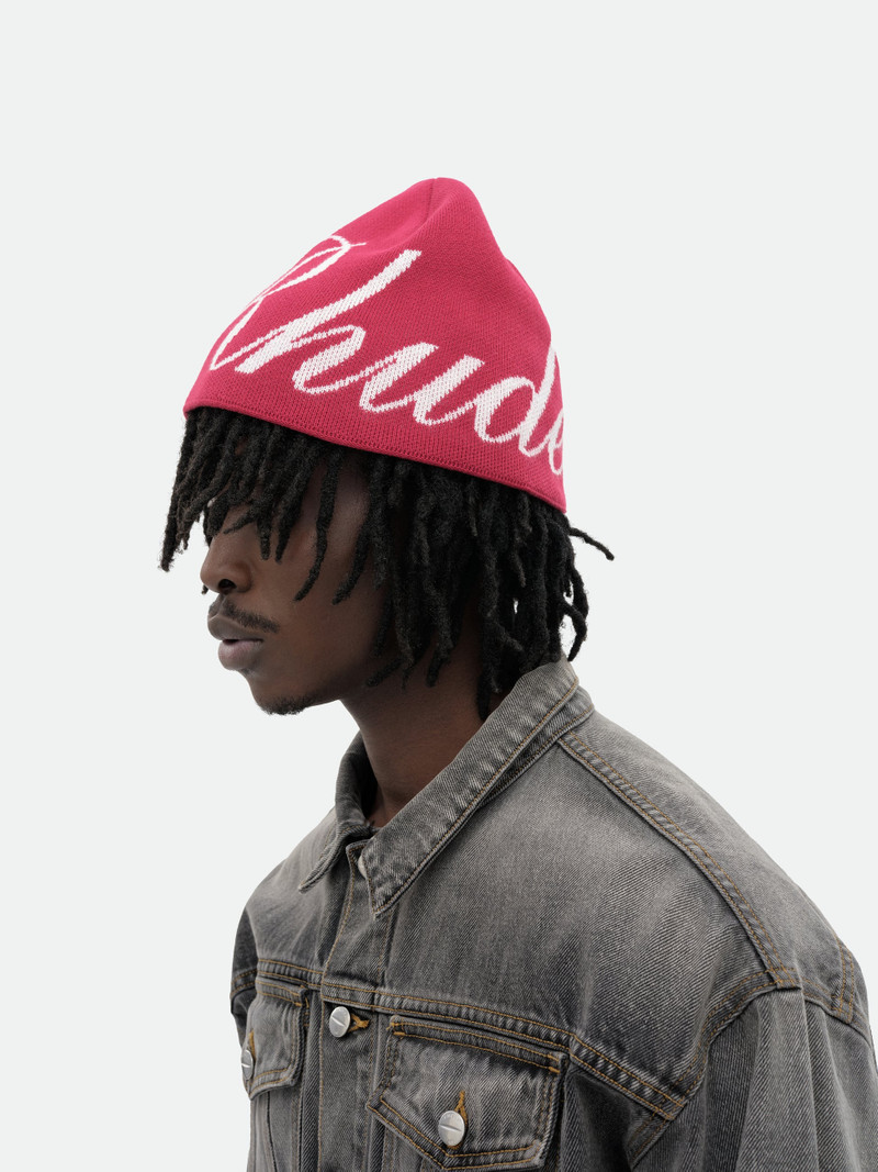 RHUDE SCRIPT KNIT BEANIE 6