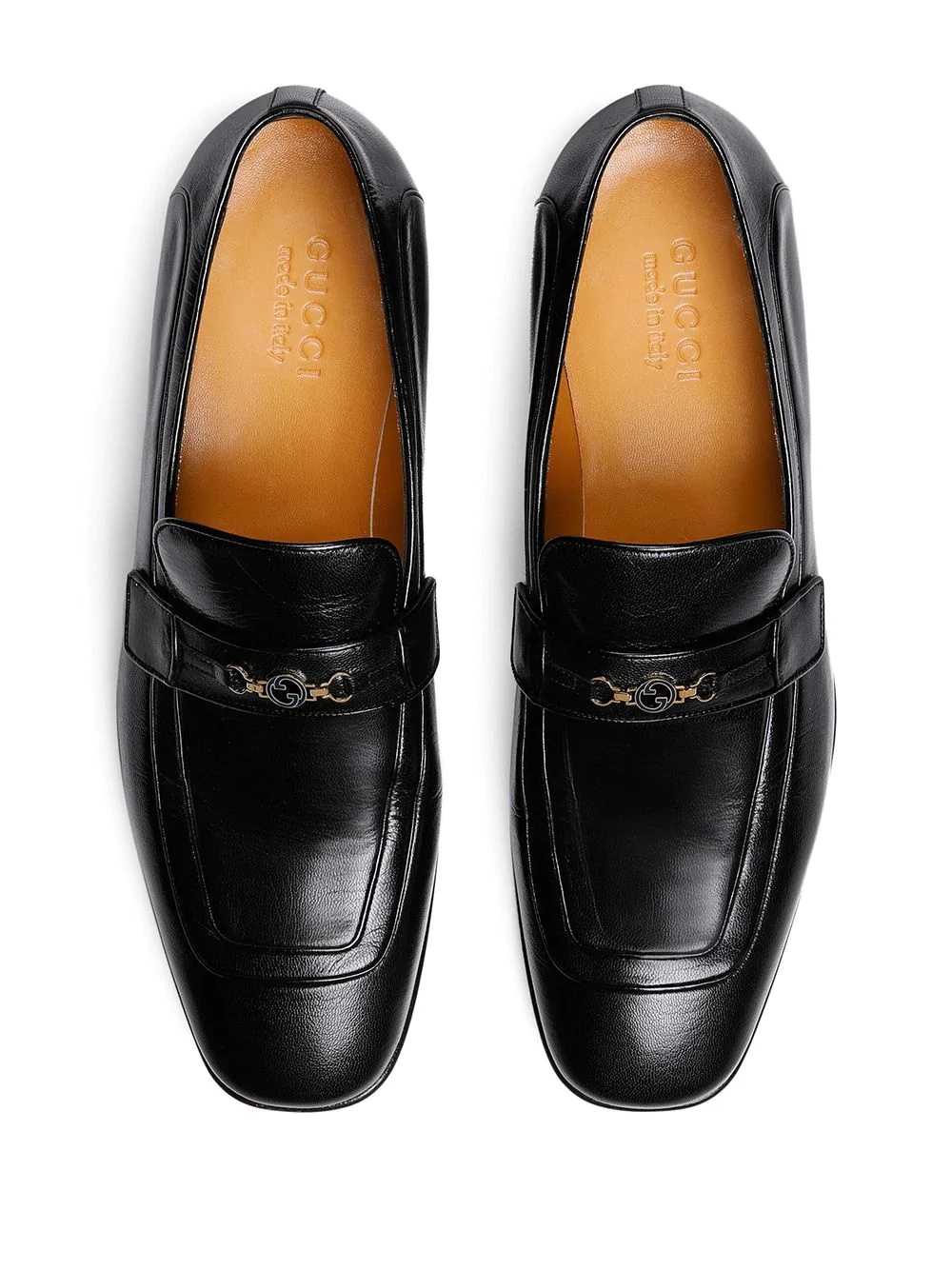 interlocking G leather loafers - 4